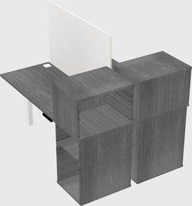 Shared electric desk + cabinet