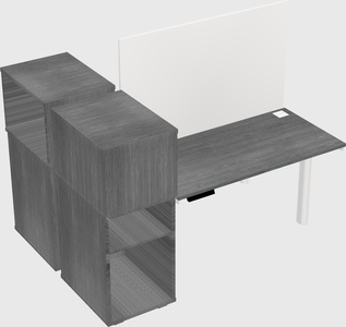 Shared electric desk + cabinet