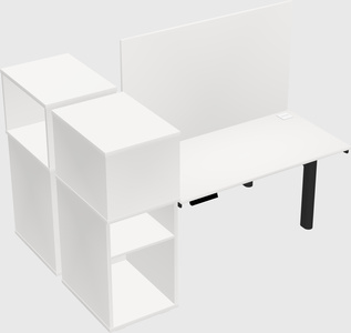 Shared electric desk + cabinet