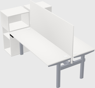 Shared electric desk + cabinet