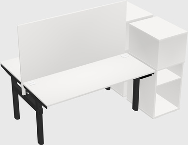 Shared electric desk + cabinet