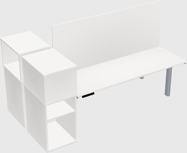 Shared electric desk + cabinet