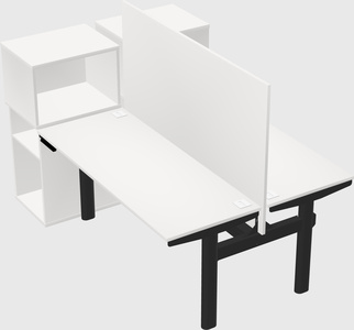 Shared electric desk + cabinet