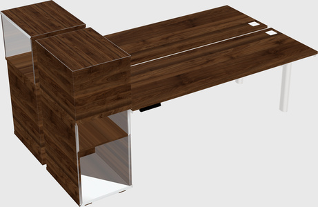 Shared electric desk + cabinet