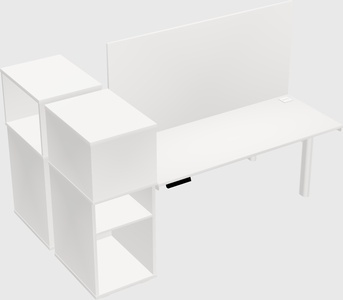 Shared electric desk + cabinet