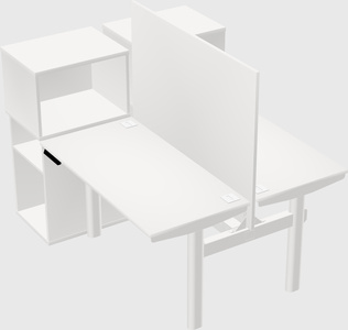 Shared electric desk + cabinet