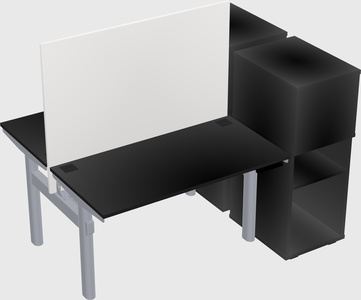 Shared electric desk + cabinet