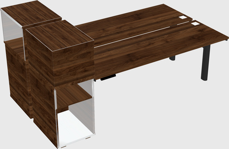 Shared electric desk + cabinet