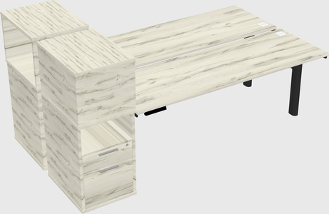 Shared electric desk + cabinet