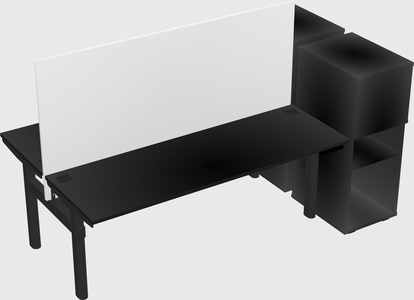 Shared electric desk + cabinet