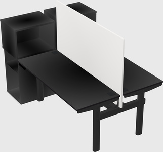 Shared electric desk + cabinet