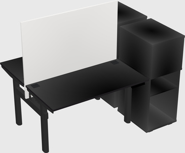 Shared electric desk + cabinet