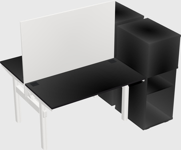 Shared electric desk + cabinet