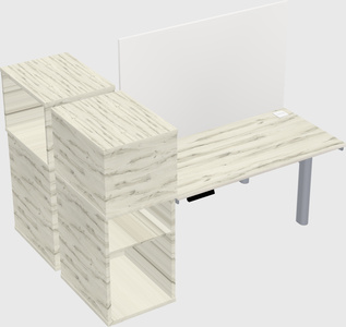 Shared electric desk + cabinet