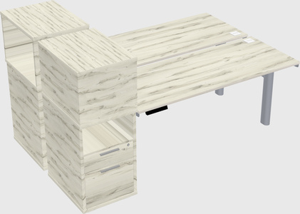 Shared electric desk + cabinet