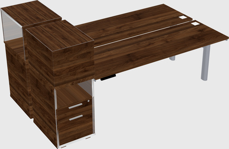 Shared electric desk + cabinet