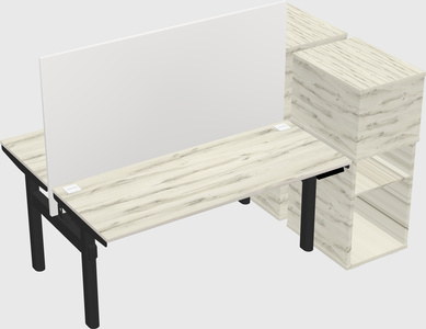 Shared electric desk + cabinet