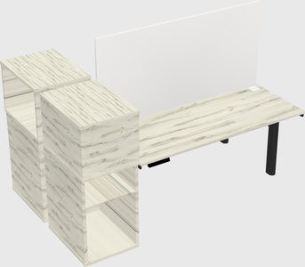 Shared electric desk + cabinet