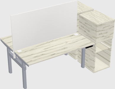 Shared electric desk + cabinet