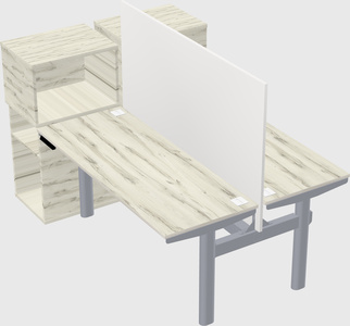Shared electric desk + cabinet