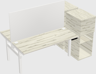 Shared electric desk + cabinet