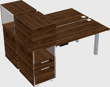 Shared electric desk + cabinet