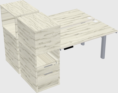 Shared electric desk + cabinet