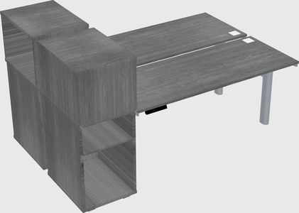 Shared electric desk + cabinet