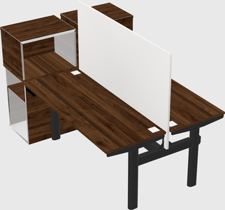 Shared electric desk + cabinet