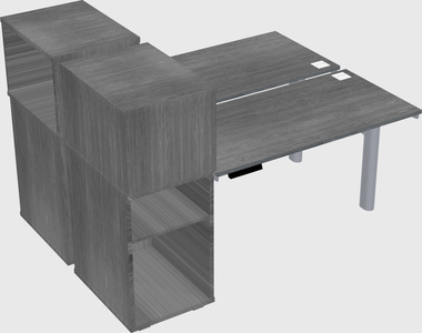 Shared electric desk + cabinet