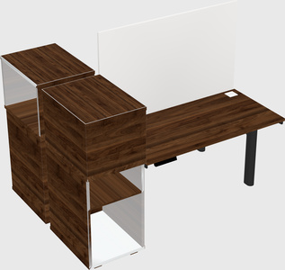 Shared electric desk + cabinet