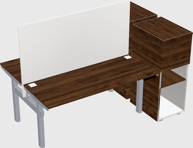 Shared electric desk + cabinet