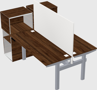 Shared electric desk + cabinet