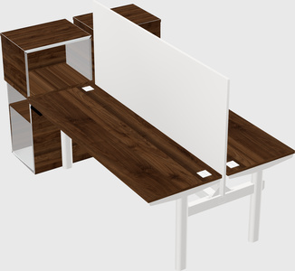 Shared electric desk + cabinet