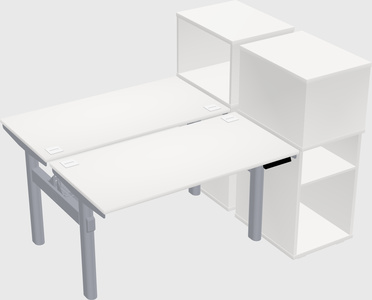 Shared electric desk + cabinet