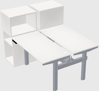 Shared electric desk + cabinet