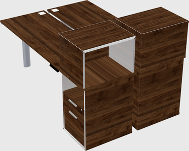 Shared electric desk + cabinet