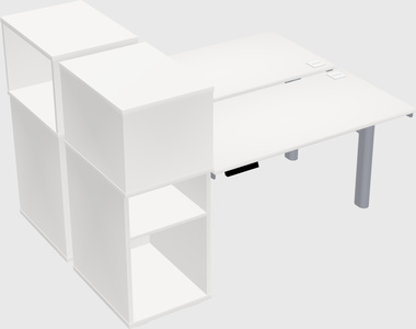 Shared electric desk + cabinet