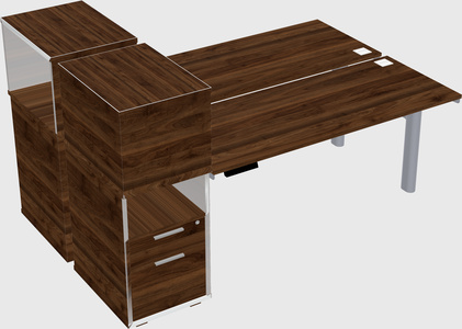 Shared electric desk + cabinet