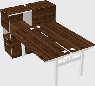 Shared electric desk + cabinet