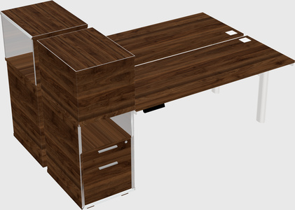 Shared electric desk + cabinet