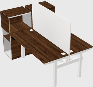 Shared electric desk + cabinet