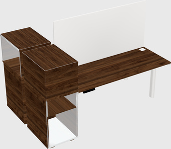 Shared electric desk + cabinet