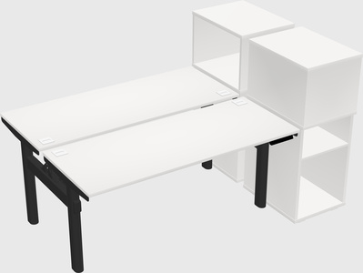 Shared electric desk + cabinet