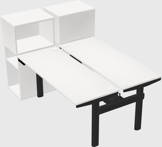 Shared electric desk + cabinet