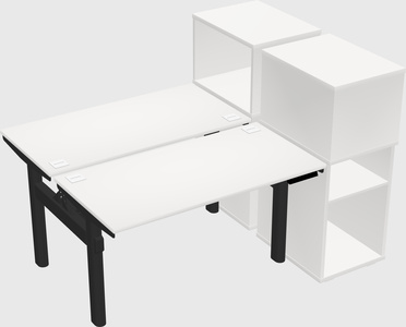 Shared electric desk + cabinet