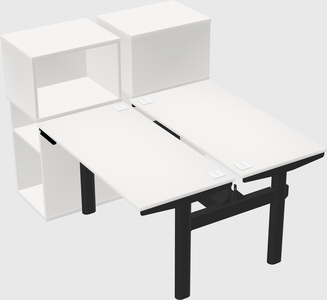 Shared electric desk + cabinet