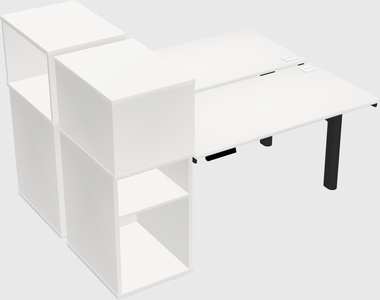 Shared electric desk + cabinet