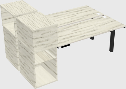 Shared electric desk + cabinet