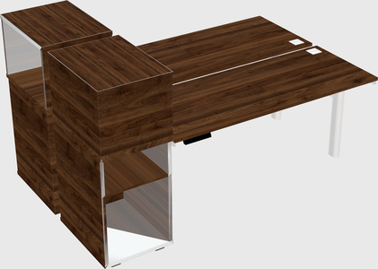 Shared electric desk + cabinet